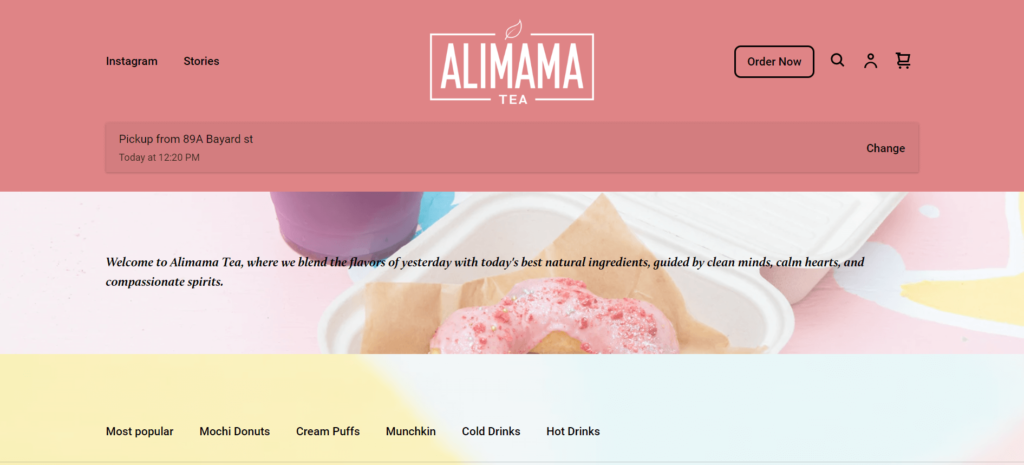 Homepage of Alimama Tea / orderalimama.com