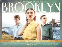 Official Movie Poster for Brooklyn / Wikipedia / Copyright belongs to Lionsgate (United Kingdom and .Ireland) and Mongrel Media (Canada)
Link: https://en.wikipedia.org/wiki/File:Brooklyn_FilmPoster.jpg