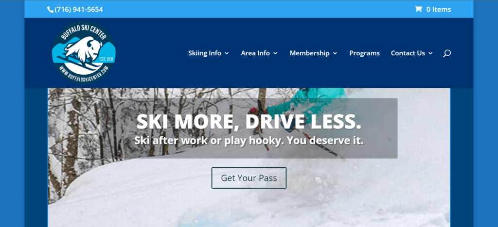 Homepage of Buffalo Ski Center / buffaloskicenter.com