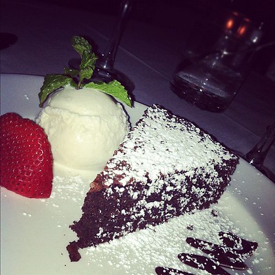 Chocolate cake at La Masseria NY / Flickr / Michelle Coudon 
Link: https://flic.kr/p/aS4rC6
