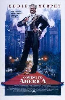 Official Movie Poster for Coming to America / Wikipedia / Copyright belongs to Paramount Pictures and John Landis
Link: https://en.wikipedia.org/wiki/File:ComingtoAmerica1988MoviePoster.jpg
