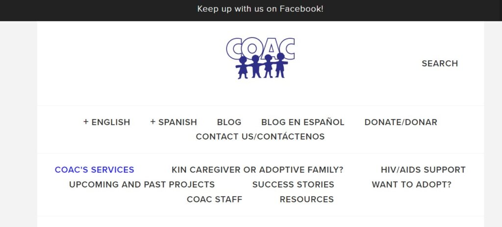 Homepage of Council on Adoptable Children
Link: http://www.coac.org/