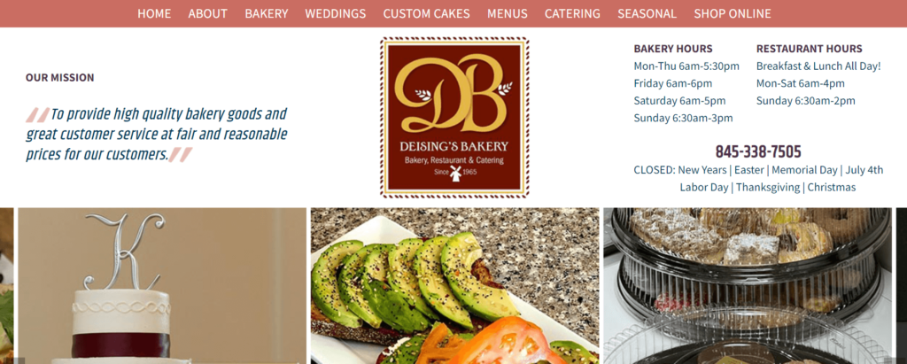 Homepage of Deising's Bakery / deisings.com