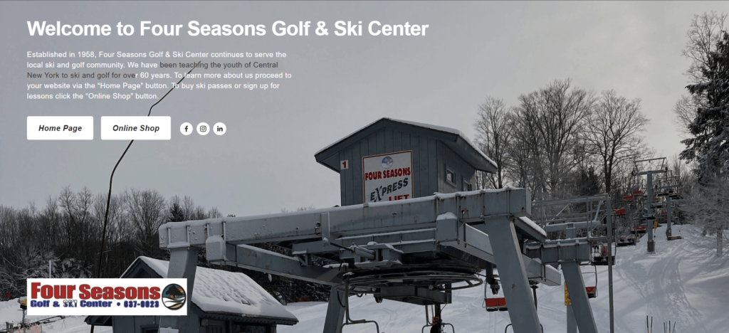 Homepage of Four Seasons Golf & Ski Center / fourseasonsgolfandski.com