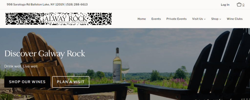 Homepage of Galway Rock Winery / galwayrockwines.com