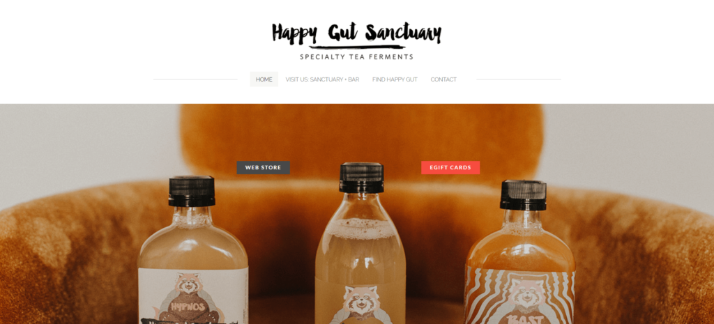 Homepage of Happy Gut Sanctuary / happygutsanctuary.com