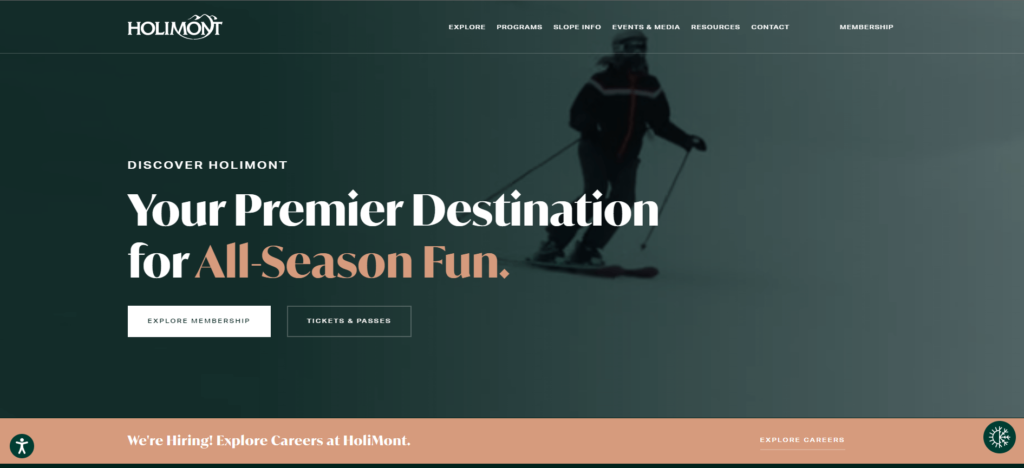 Homepage of HoliMont Ski Club / holimont.com