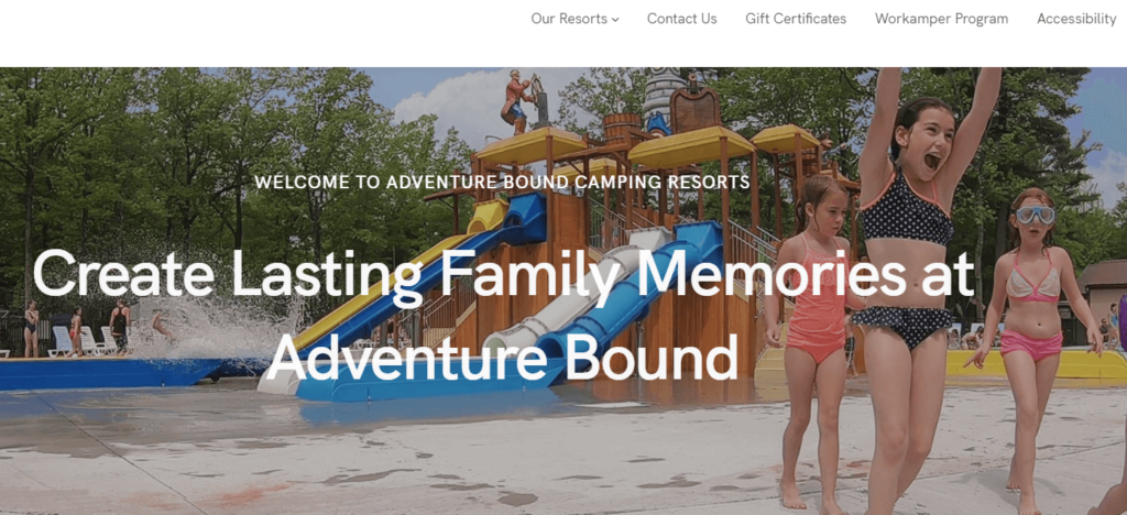Homepage of AB Camping
URL: https://www.abcamping.com