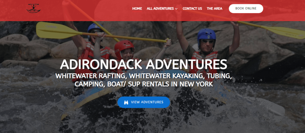 Homepage of Adirondack Adventures
URL: https://adkadventures.com