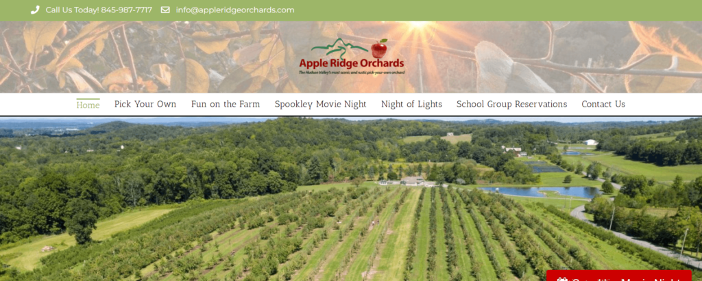 Homepage of Apple Ridge Orchards / appleridgeorchards.com
