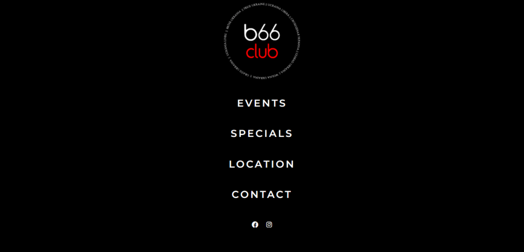 Homepage of B66 Club website / b66club.com 