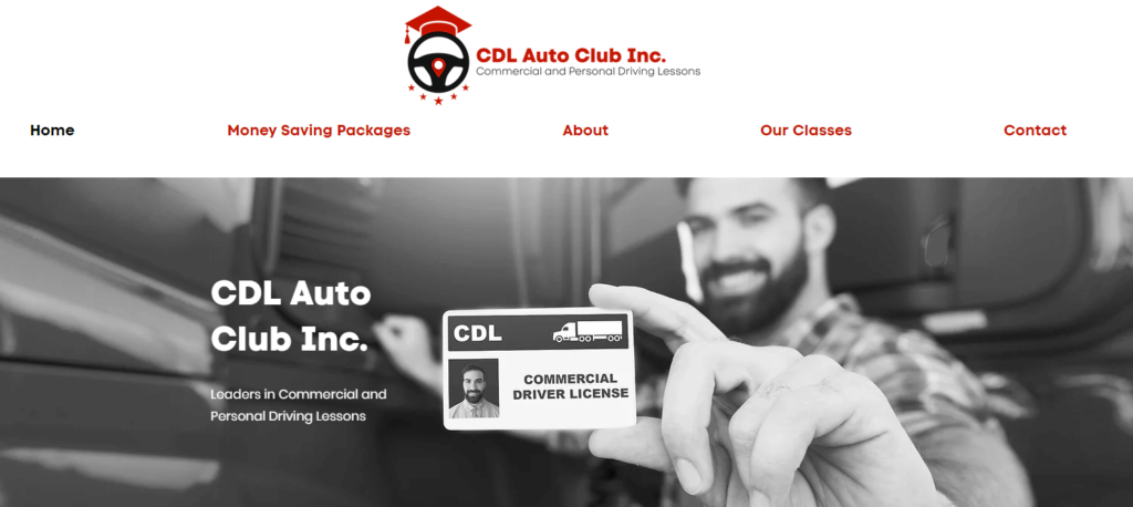 Homepage of CDL Auto Club
URL: https://www.cdlautoclub.com