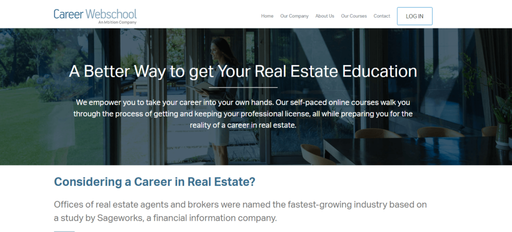 Homepage of Career WebSchool
URL: https://www.careerwebschool.com