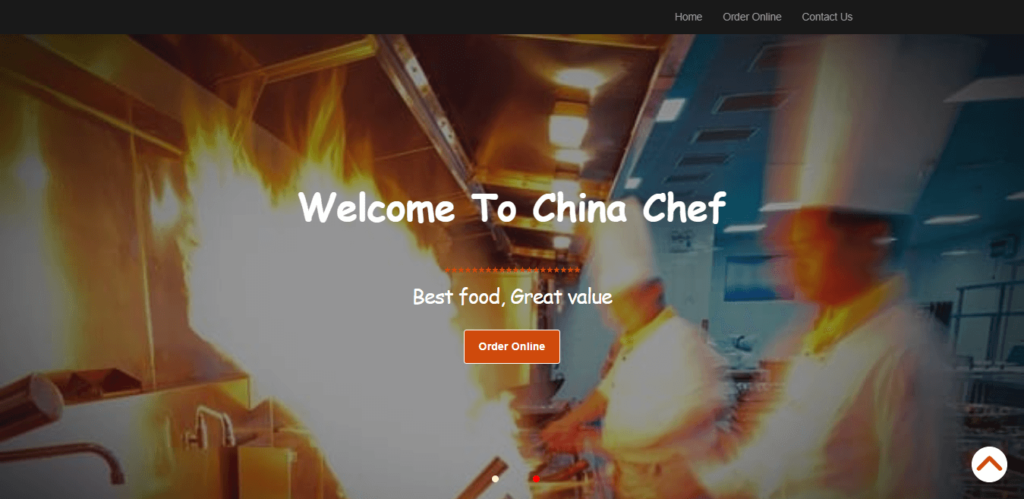 Homepage of China Chef website / chinachefny.com