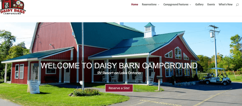 Homepage of Daisy Barn Campground
URL: https://daisybarncampground.com