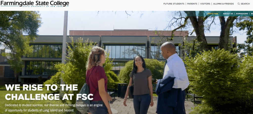 Homepage of FSC
URL: https://www.farmingdale.edu