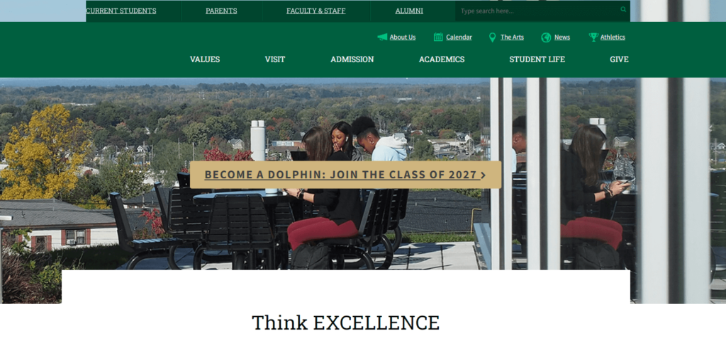 Homepage of Le Moyne College 
URL: https://www.lemoyne.edu