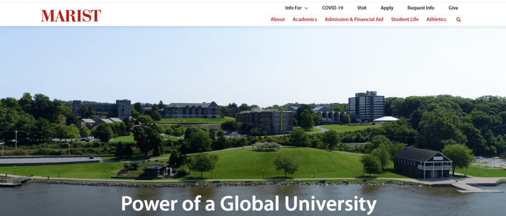 Homepage of MARIST College 
URL: https://www.marist.edu