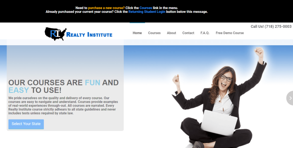 Homepage of Reality Institute
URL: https://realtyinstitute.net