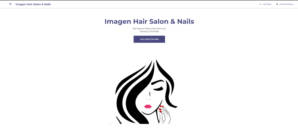 Homepage of Imagen Hair Salon / imagen-hair-salon-nails.business.site