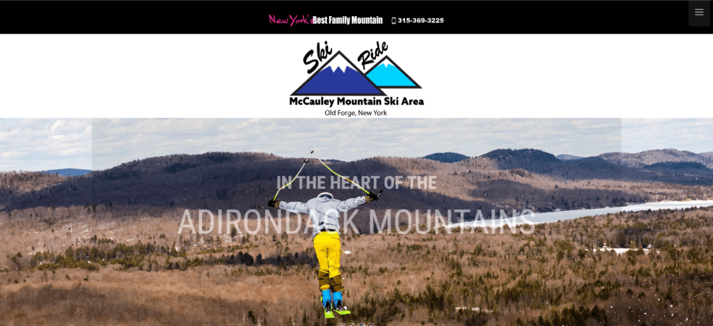 Homepage of McCauley Mountain / mccauleyny.com