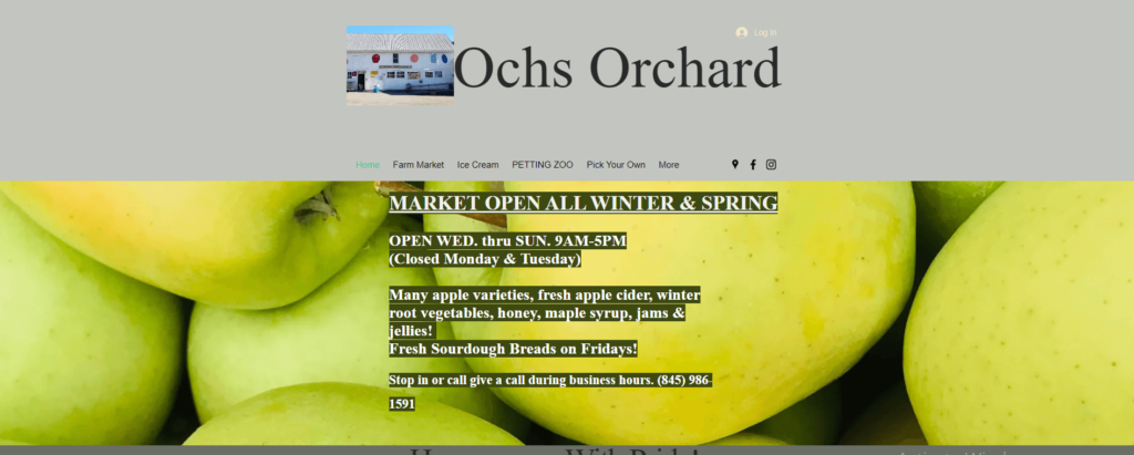 Homepage of Ochs Orchard / ochsorchard.com