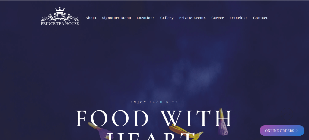 Homepage of Prince Tea House East Village / princeteahouse.com