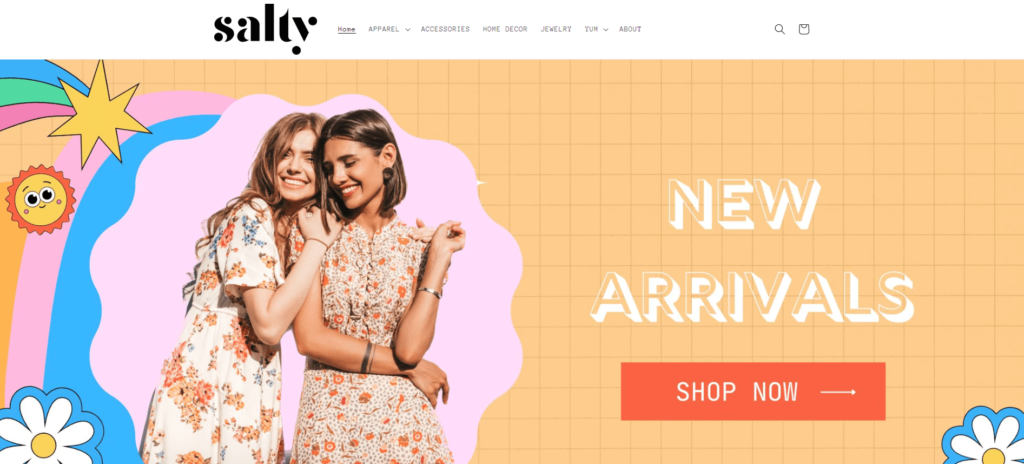 Homepage of Salty Boutique / sheissalty.com