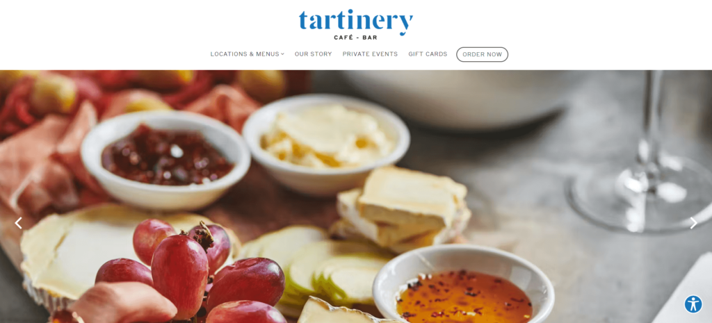 Homepage of Tartinery Café - Bar / tartinery.com