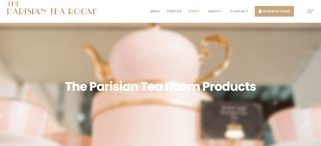 Homepage of The PARISIAN TEA ROOM  / theparisiantearoom.com