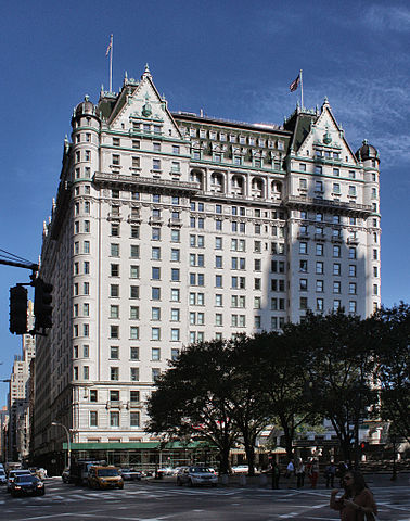 Exterior view of The Plaza Hotel / Wikimedia Commons / Pawel Marynowski
Link: https://commons.wikimedia.org/wiki/File:New_York_-_Manhattan_-_Plaza_Hotel.jpg 
