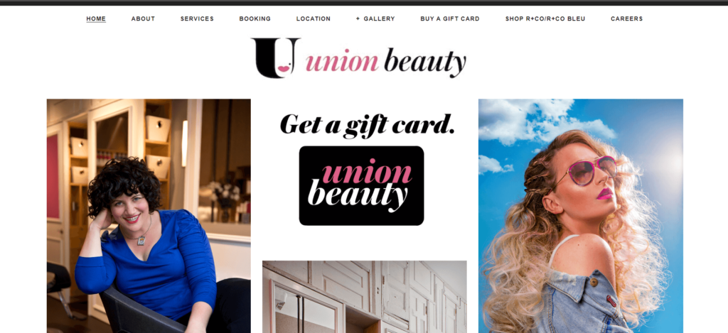 Homepage of Union Beauty Salon / unionbeautysalon.com