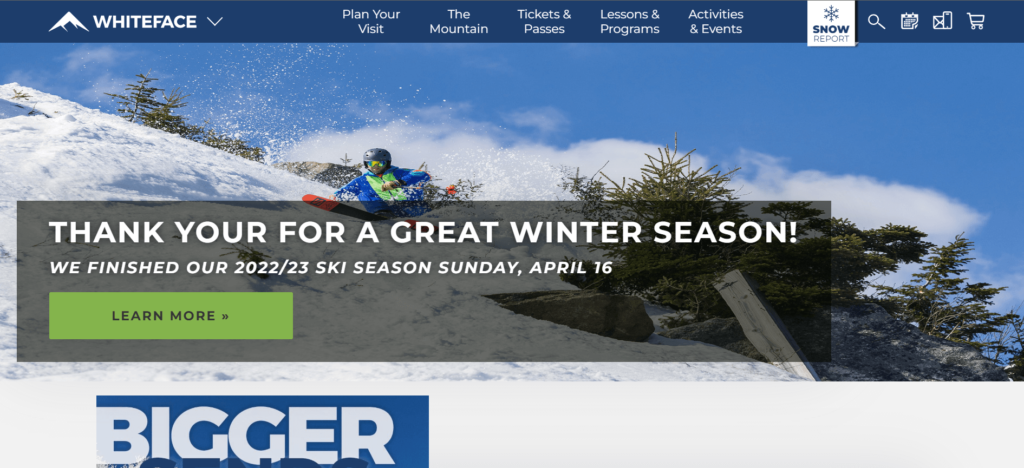 Homepage of Whiteface Mountain Ski Resort / whiteface.com