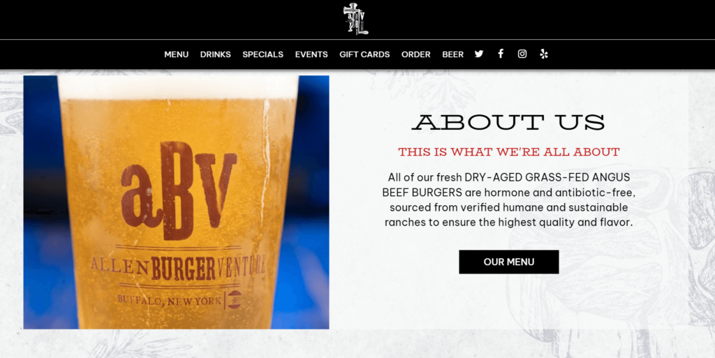 Homepage of the Allen Burger Venture / allenburgerventure.com