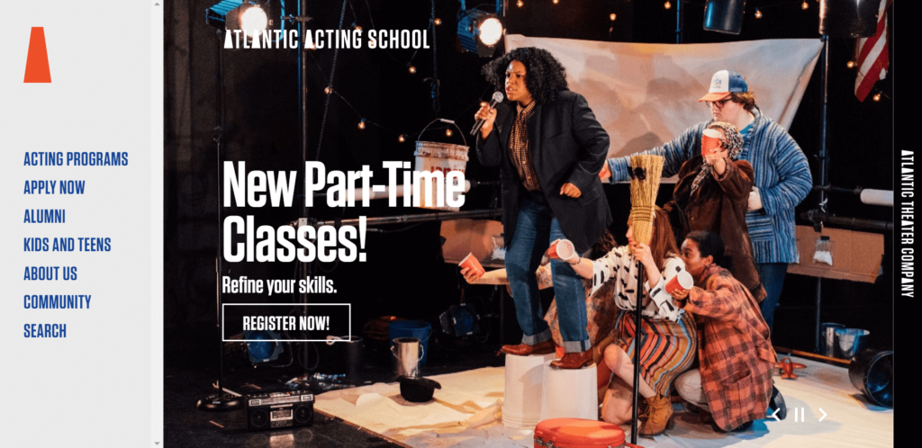 Homepage of the Atlantic Acting School / atlanticactingschool.org
