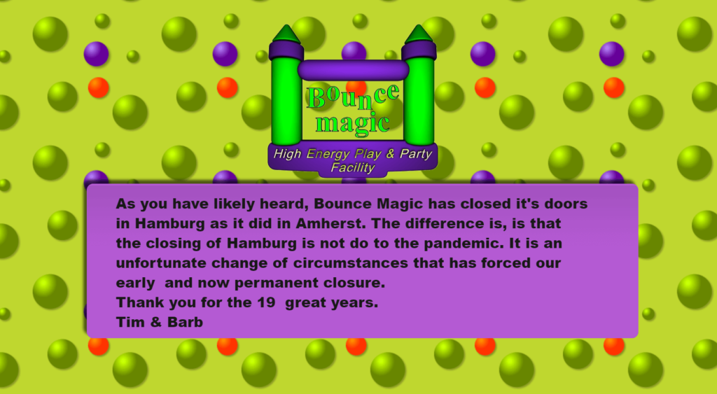Homepage of Bounce Magic / bouncemagic.net