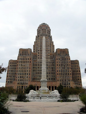 Exterior view of Buffalo City Hall / Flickr / Reading Tom
Link: https://flic.kr/p/dtSxLh 

