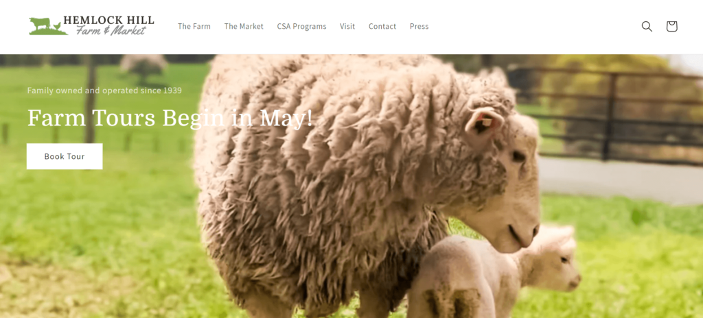 Homepage of Hemlock Hills Farm / hemlockhillfarm.com