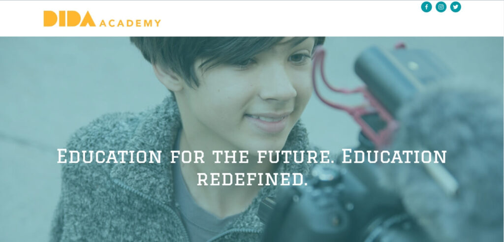 Homepage of DIDA Academy / Link: https://didaacademy.org/