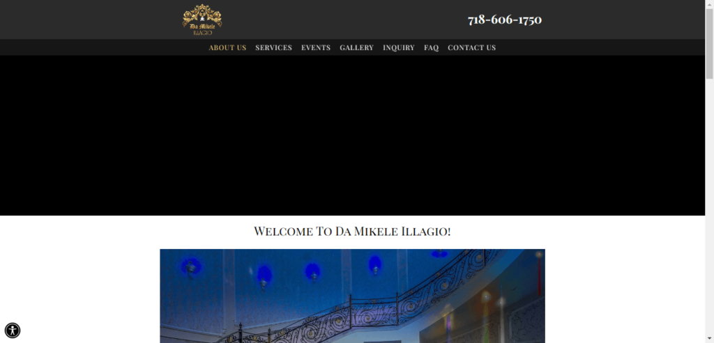 Homepage of De Mikele Illagio website / damikeleillagio.com 