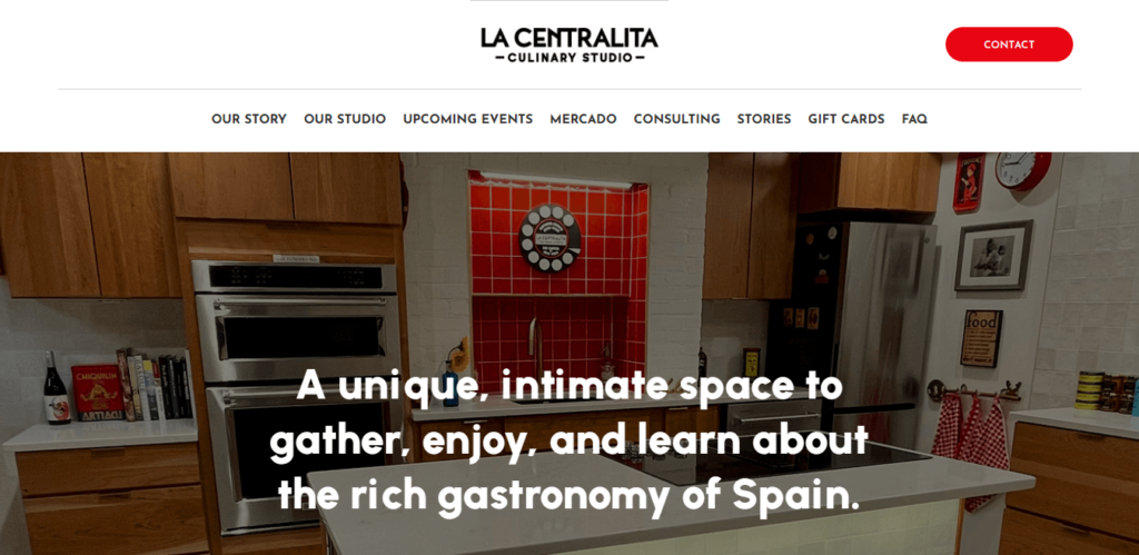 Homepage of Le Centralita website / lacentralita.us 