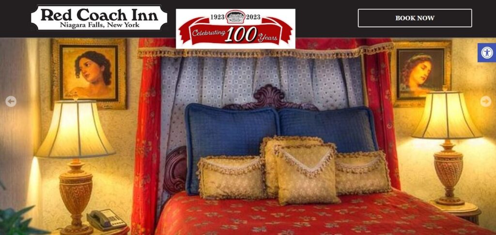 Homepage of Red Coach Inn / Link: https://www.redcoach.com/