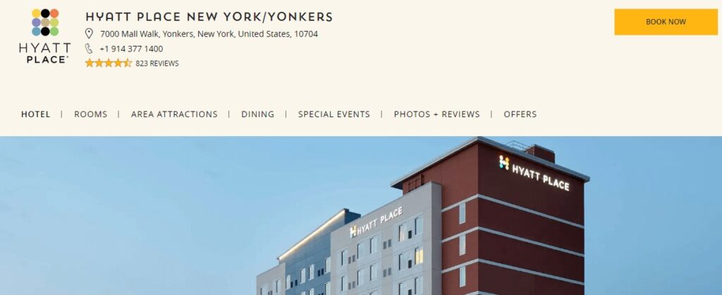 Homepage of Hyatt Place website 
Link: https://www.hyatt.com/en-US/hotel/new-york/hyatt-place-new-york-yonkers/lgazy?src=corp_lclb_gmb_seo_lgazy