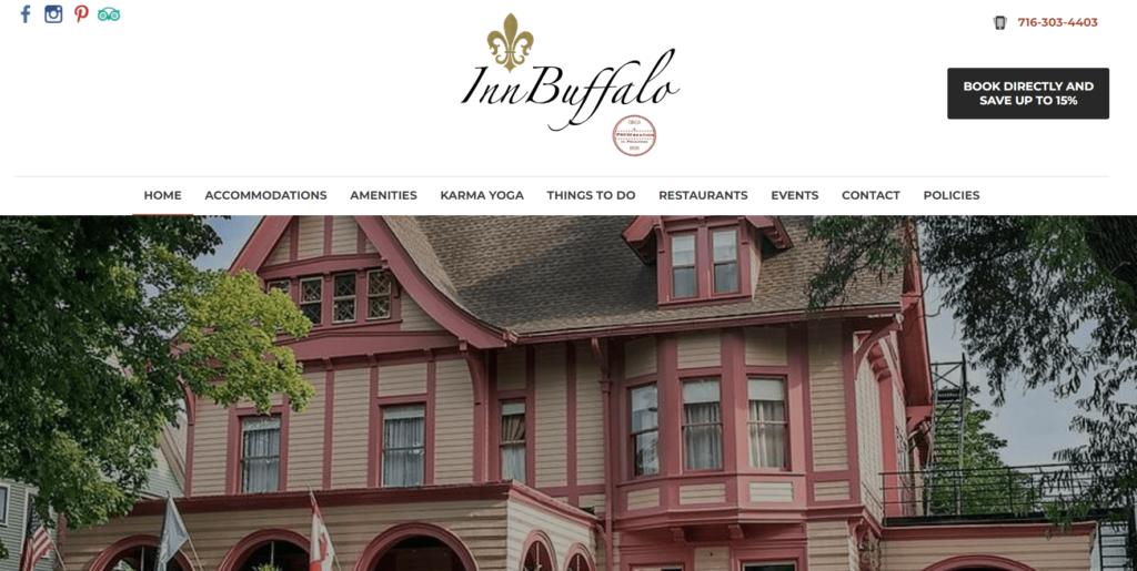 Homepage of the InnBuffalo - Elmwood / innbuffalo.com