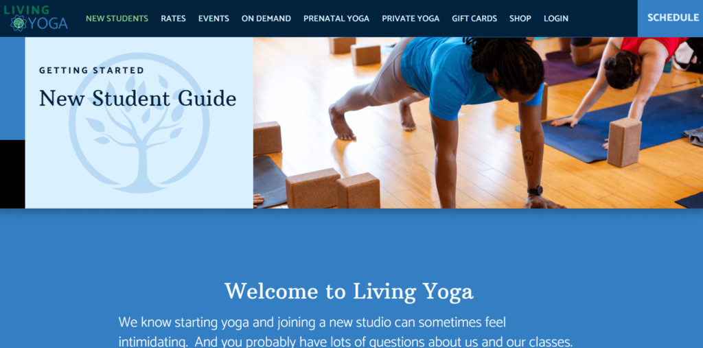 Homepage of the Living Yoga / mylivingyoga.com