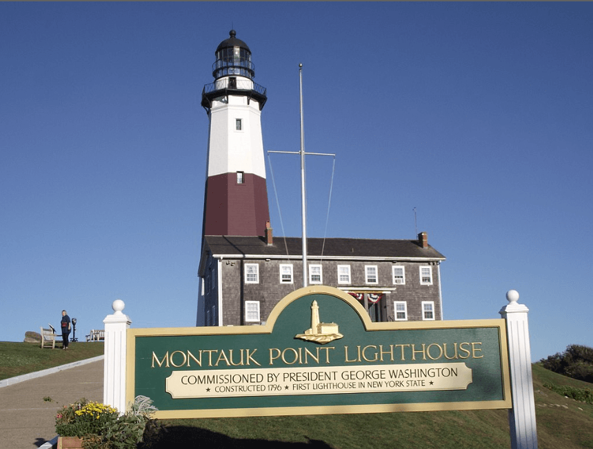 Montauk Lighthouse (2012) / Wikipedia / Anthony Montemurro

https://en.wikipedia.org/wiki/Montauk,_New_York#/media/File:Montauk_Lighthouse_National_Historic_Site.JPG