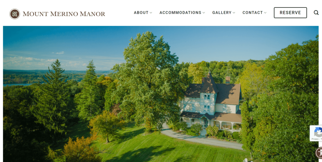 Homepage of the Mount Merino Manor / mountmerinomanor.com