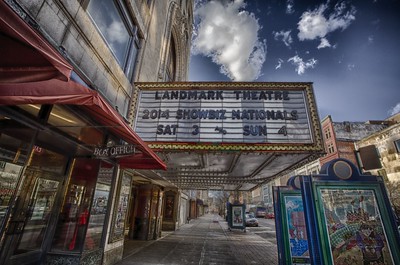 Outside view of Landmark Theatre / Flickr / John Hoey 
Link: https://flic.kr/p/neReXU 
