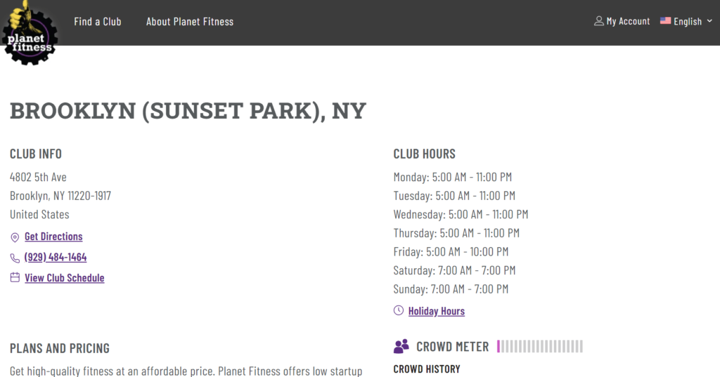 Homepage of Planet Fitness - Sunset Park / planetfitness.com