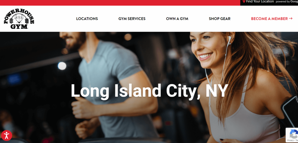 Homepage of the Powerhouse Gym Long Island City / powerhousegym.com